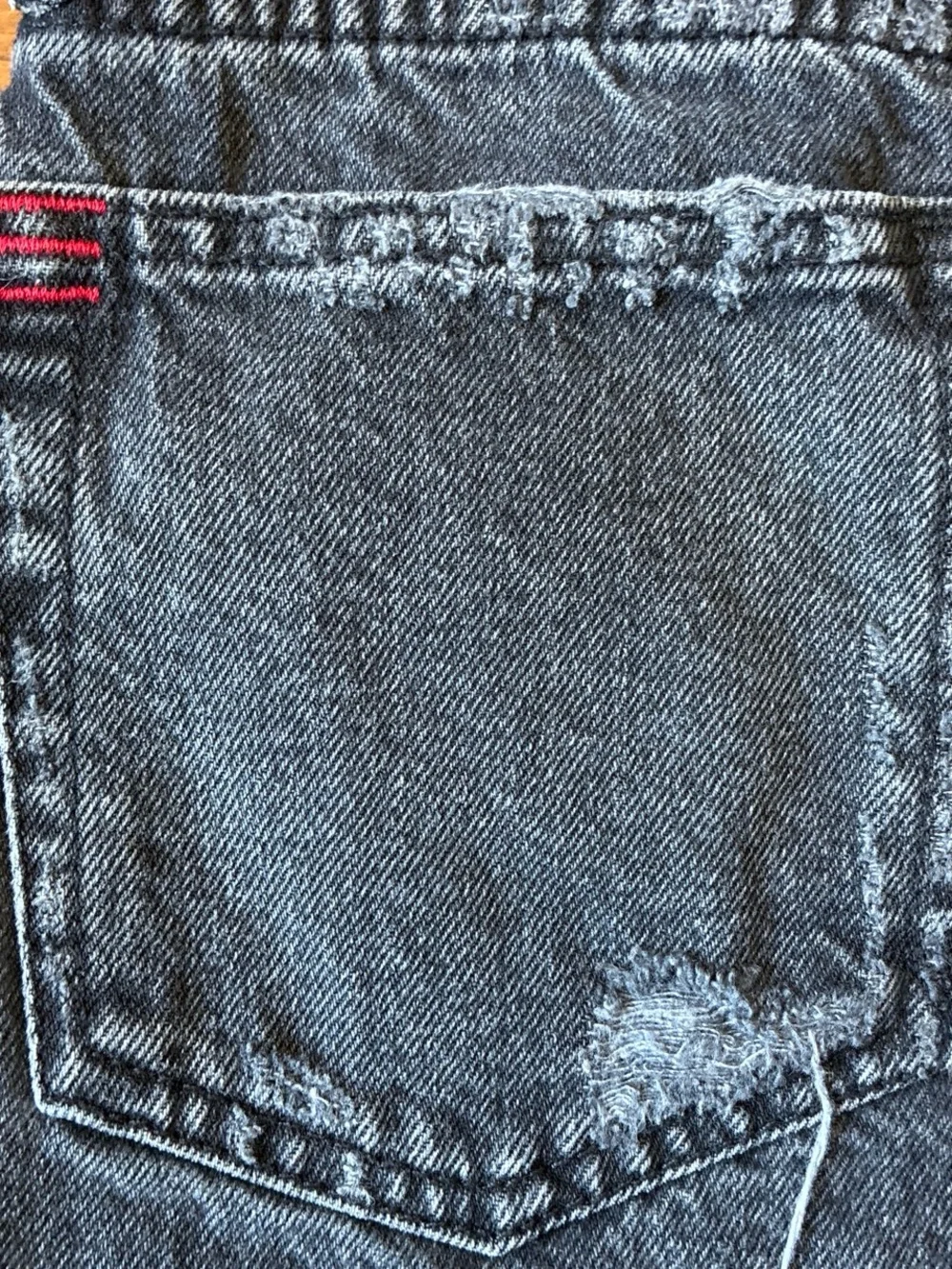 BDG Frayed Black Denim Shorts